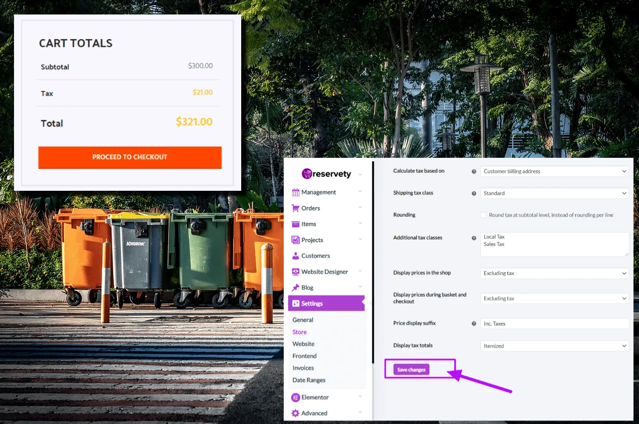 Automated Taxes for Dumpster Rentals