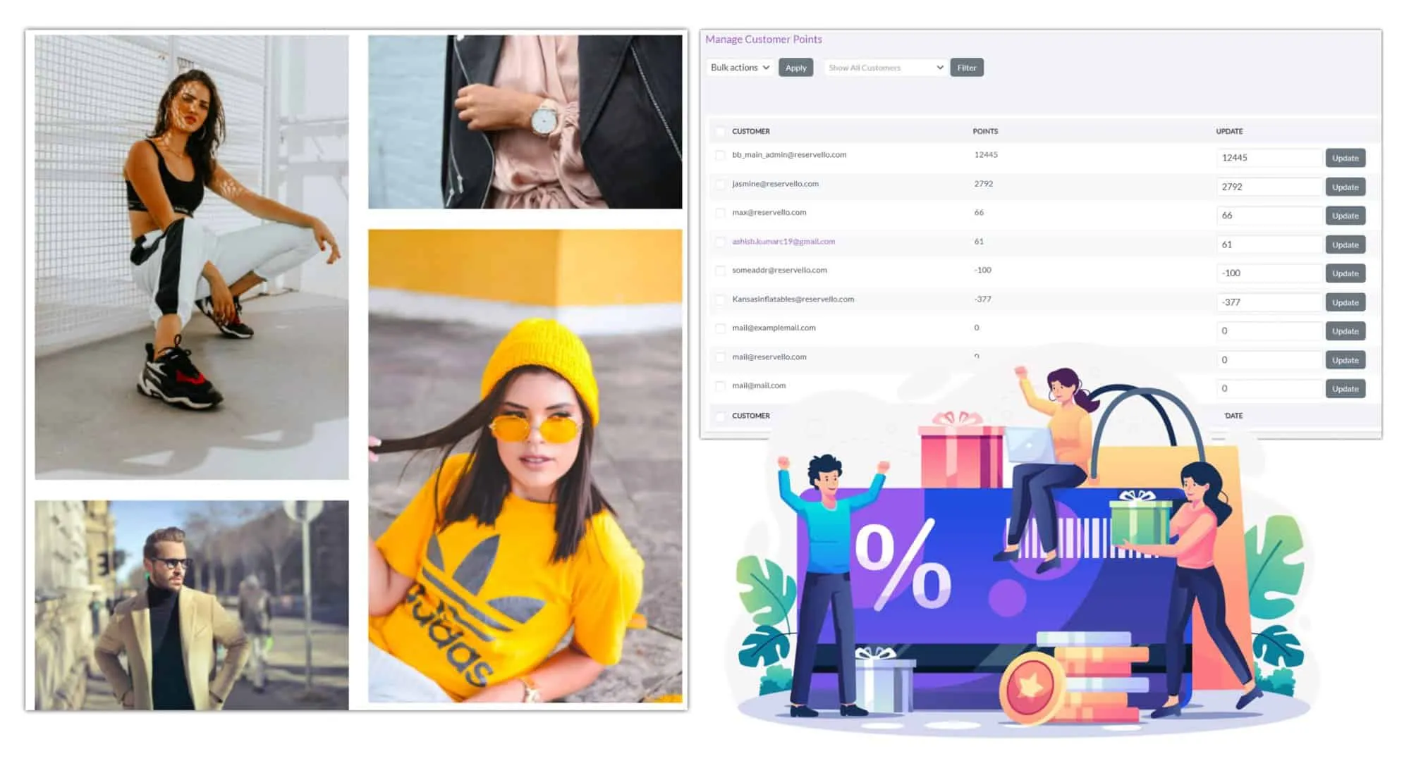 Rewards system for fashion rentals